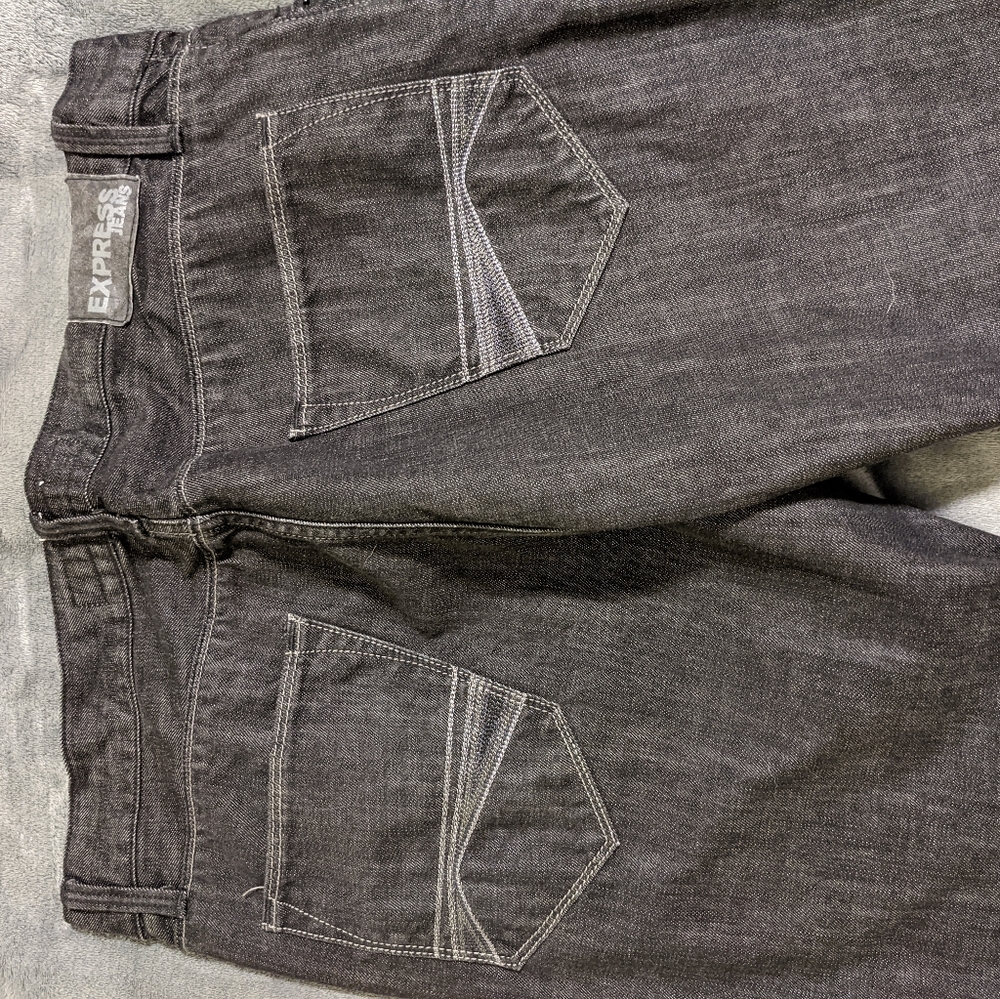 Express Rocco Black Jeans - Picture 3 of 5